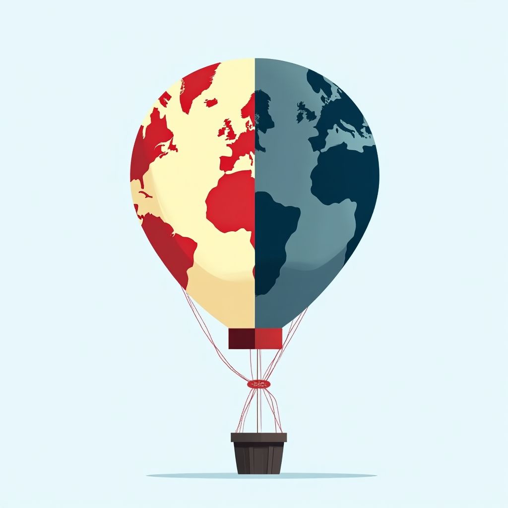 Ícono de expansión internacional